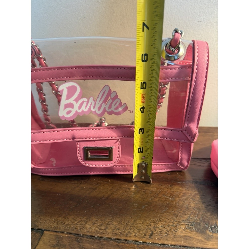 Barbie Clear Plastic Purse Bag Cross Body Shoulder Matching Makeup Bag  Viral - Picture 9 of 14
